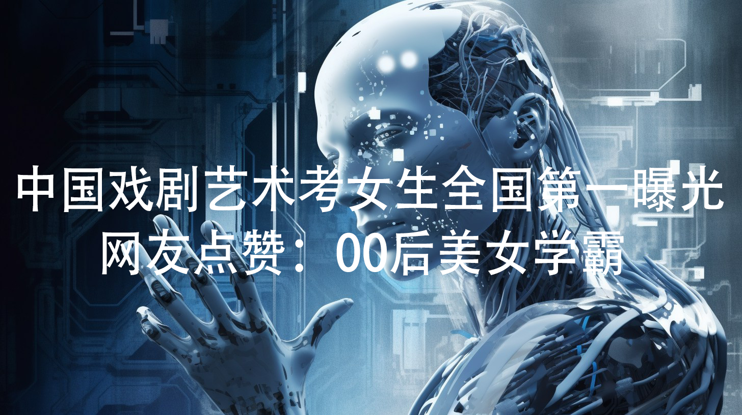 中国戏剧艺术考女生全国第一曝光网友点赞：00后美女学霸